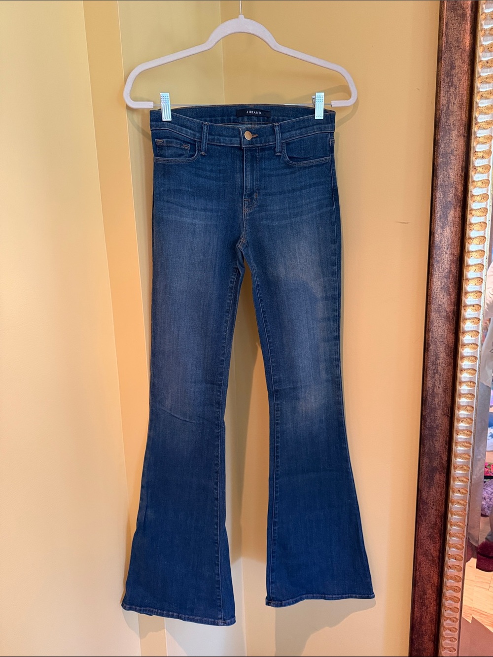J Brand Dark Blue Flare Jeans